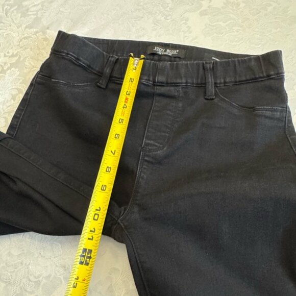 Judy Blue 9/29 Black Skinny Fit Jeggings Pull On‎ Elastic Waist Jeans Stretch - Picture 7 of 8